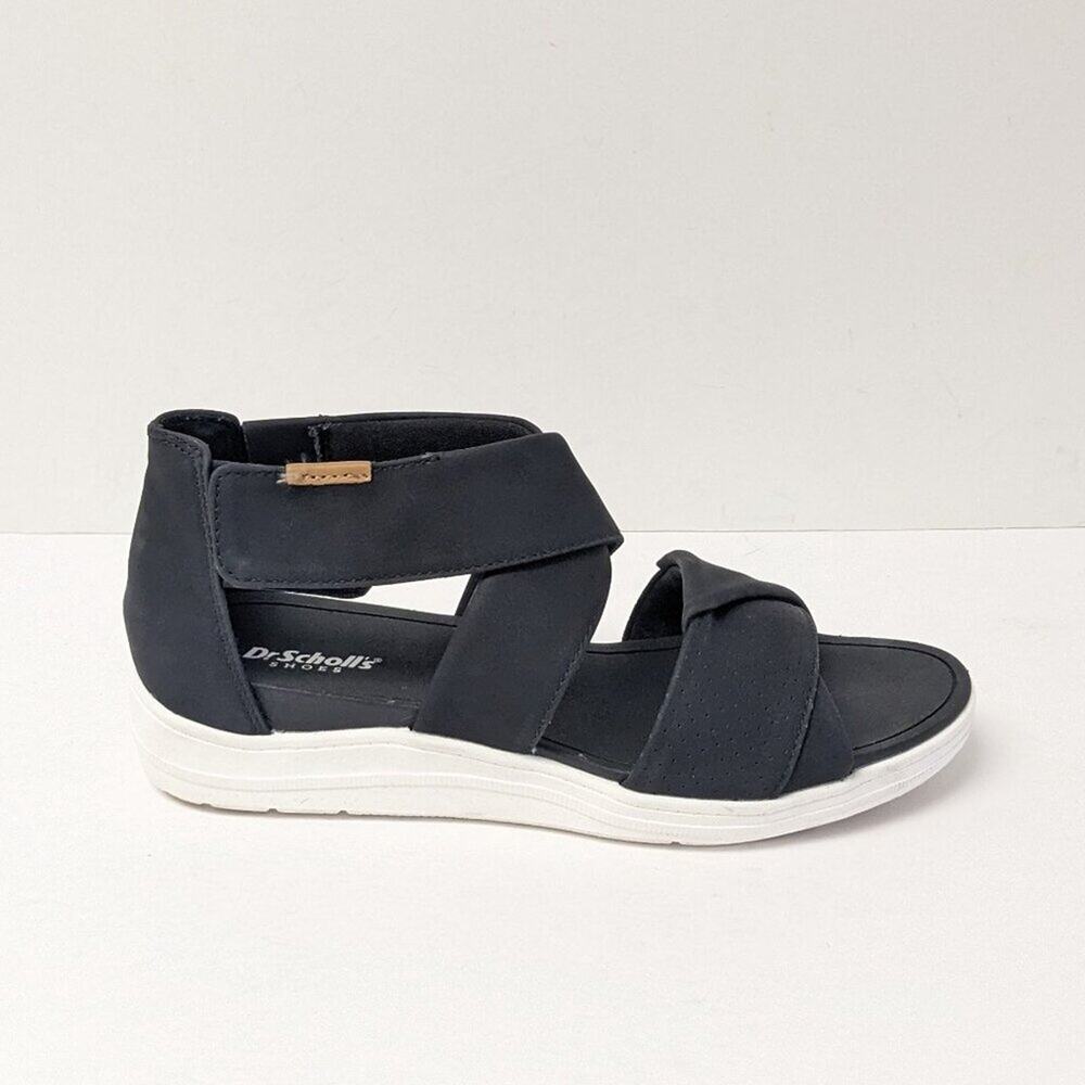 Dr. Scholl's Time Off Fun Wedge Sandals, Black, Women's 7.5 - Picture 2 of 7